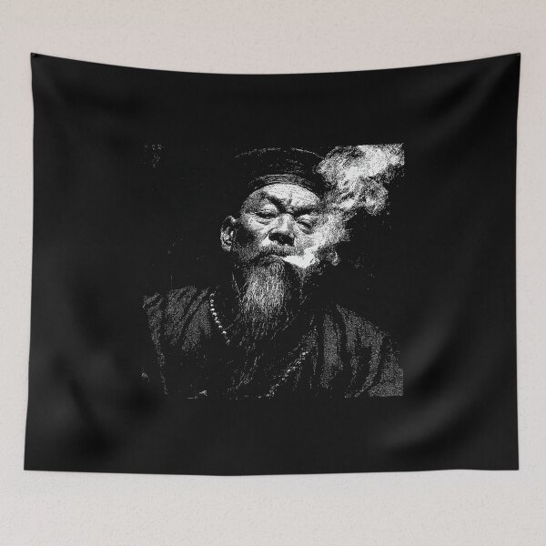 Item preview, The OG God of War: Badass Guan Yu Smoking Art designed and sold by t5uisiu.