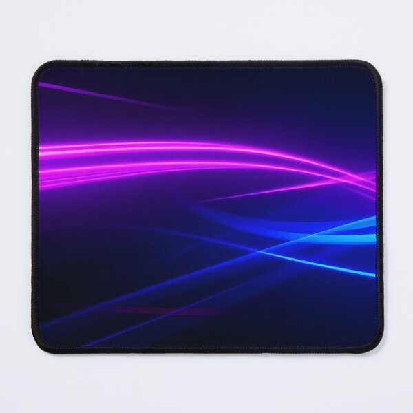 Item preview, Abstract flowing neon light trails in purple and blue designed and sold by homydesign.