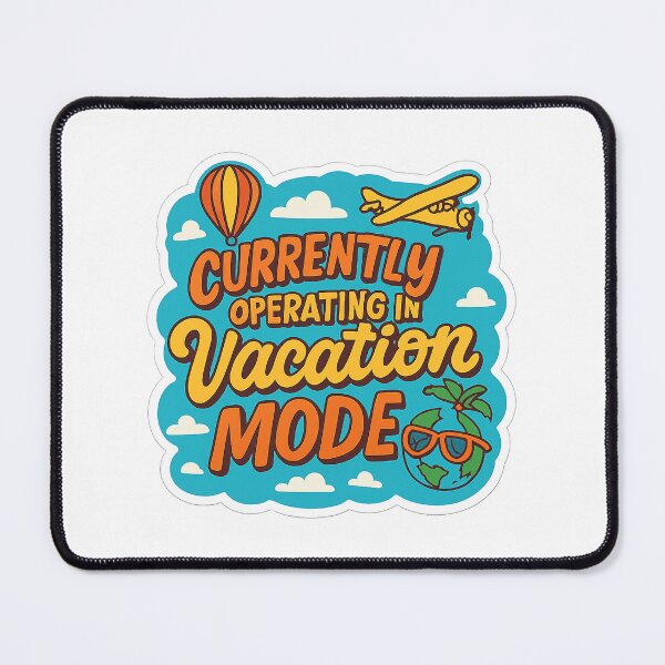 Item preview, Currently Operating in Vacation Mode Adventure Vintage Travel designed and sold by Retro-Anime9.