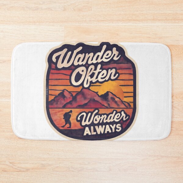 Item preview, Wander Often, Wander Always Adventure Vintage Travel designed and sold by Retro-Anime9.