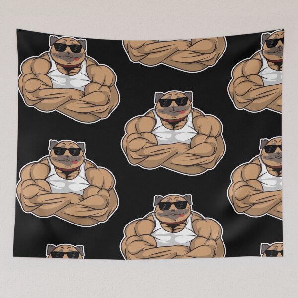 Item preview, Dog dogs pet barking wow pug pugs weevil gift idea designed and sold by Mark Sukra.