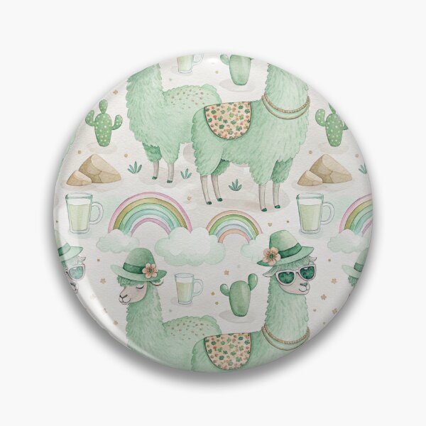 Item preview, Lucky St Patricks Day Lama, Irish Clover, Rainbows and Beer, Cute Animal Design, Festive Apparel, Holiday Gift, Watercolor Art designed and sold by Grang Art Artistic Designs.