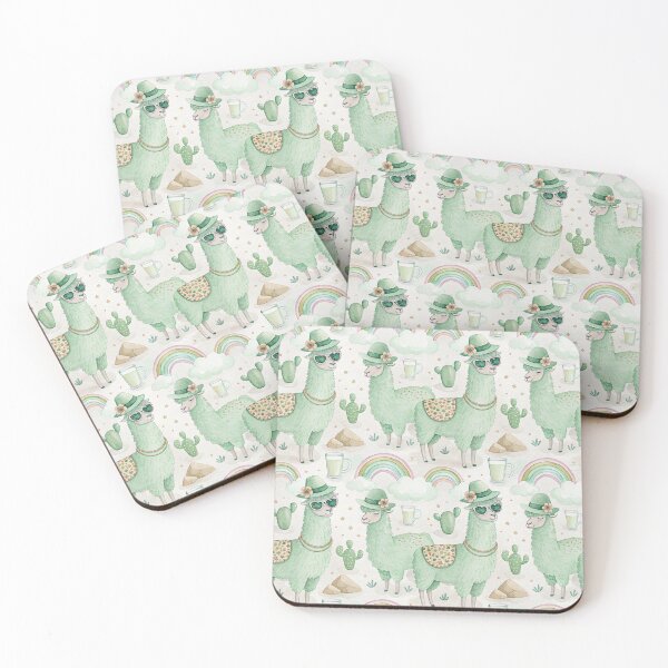 Item preview, Lucky St Patricks Day Lama, Irish Clover, Rainbows and Beer, Cute Animal Design, Festive Apparel, Holiday Gift, Watercolor Art designed and sold by Grang Art Artistic Designs.