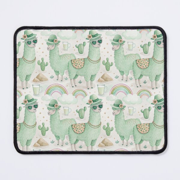 Item preview, Lucky St Patricks Day Lama, Irish Clover, Rainbows and Beer, Cute Animal Design, Festive Apparel, Holiday Gift, Watercolor Art designed and sold by Grang Art Artistic Designs.