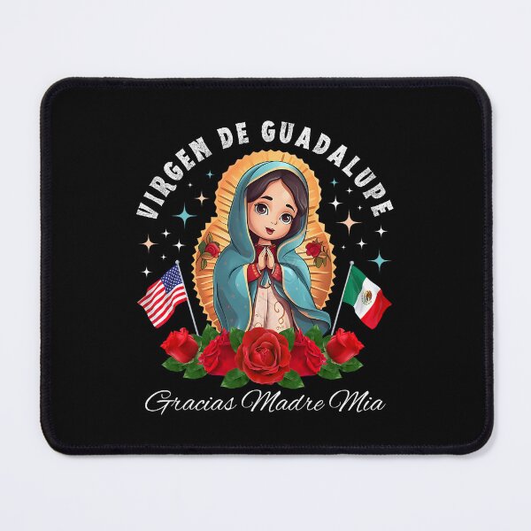 Item preview, Guadalupe Virgen Portrait Floral Gracias Madre Tribute designed and sold by nojany.