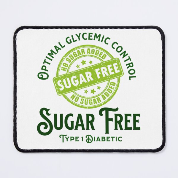 Item preview, Type 1 Diabetic – Sugar Free Green Stamp designed and sold by TheOrthoDoctor.