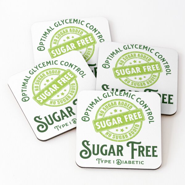 Item preview, Type 1 Diabetic – Sugar Free Green Stamp designed and sold by TheOrthoDoctor.