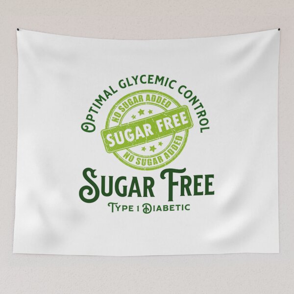 Item preview, Type 1 Diabetic – Sugar Free Green Stamp designed and sold by TheOrthoDoctor.