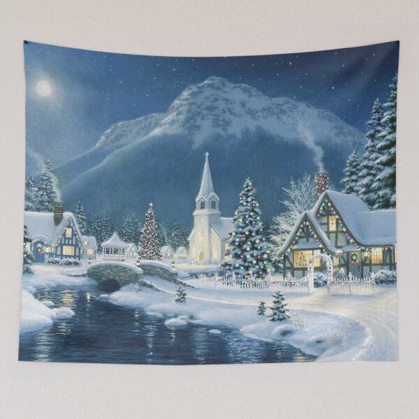 Item preview, Christmas Village Painting designed and sold by fairytree.