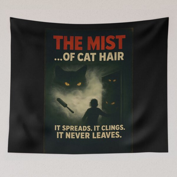 Item preview, The Mist of Cat Hair – Horror Cat Parody designed and sold by LuciaS.