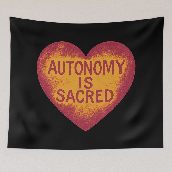 Item preview, Autonomy Is Sacred Heart designed and sold by Jennifer Chiera.