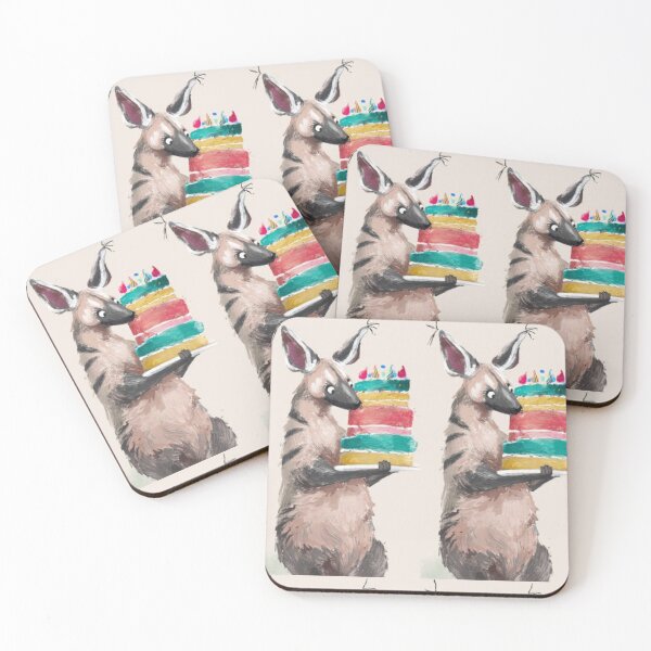 Item preview, Birthday Hyena Celebration – Artistic Illustration designed and sold by TreatLLC.
