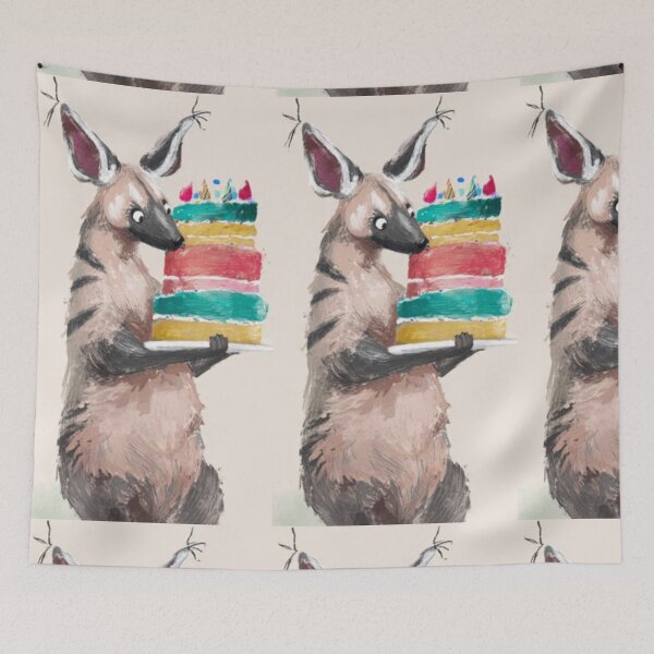 Item preview, Birthday Hyena Celebration – Artistic Illustration designed and sold by TreatLLC.