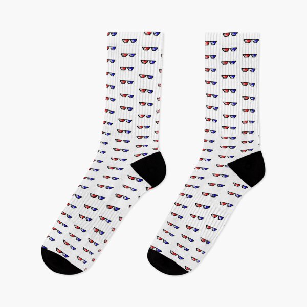 Item preview, Thug Life Red & Blue 3D Glasses Design - 90s Retro Meme Aesthetic designed and sold by KhadijaBatool38.
