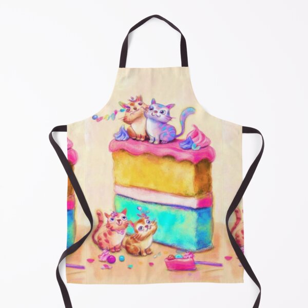 Item preview, Whimsical Cat Cake Party – Artistic Illustration designed and sold by TreatLLC.
