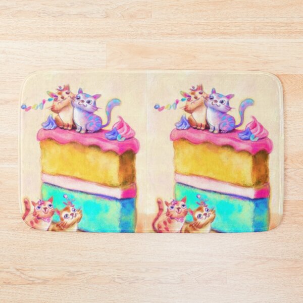 Item preview, Whimsical Cat Cake Party – Artistic Illustration designed and sold by TreatLLC.