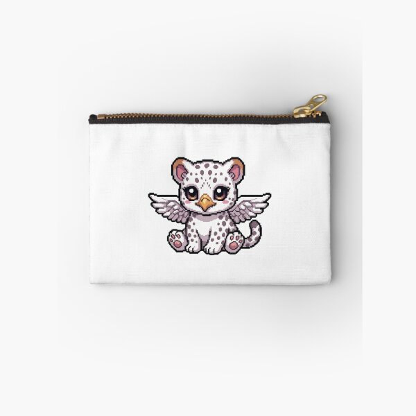 Item preview, Baby Snow-Eagle Cutie – Winged Kawaii Pixel Hybrid Sticker designed and sold by Pixel Girl Aesthetic Studio.