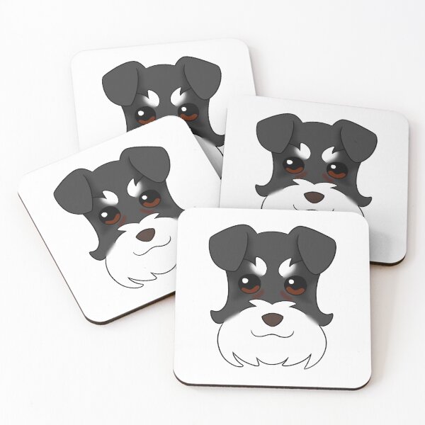 Item preview, Black Schnauzer White Snout Brows Tear Stains designed and sold by OliRoseArt.