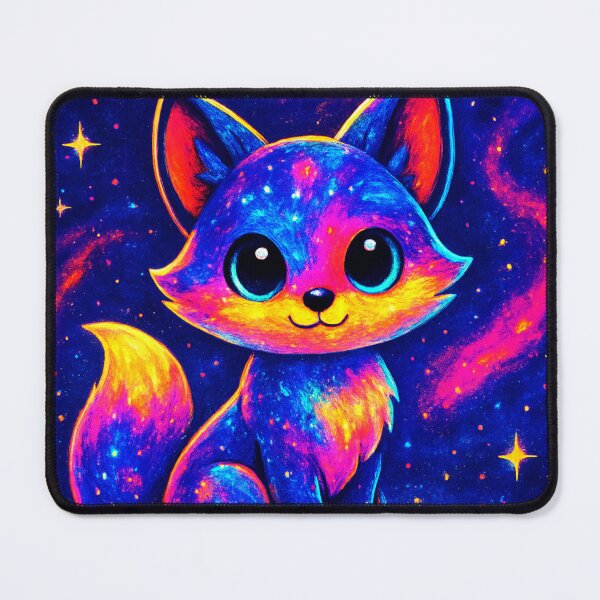 Item preview, Neon Cosmic Fox – Cute Galaxy Art designed and sold by Expl0rer.