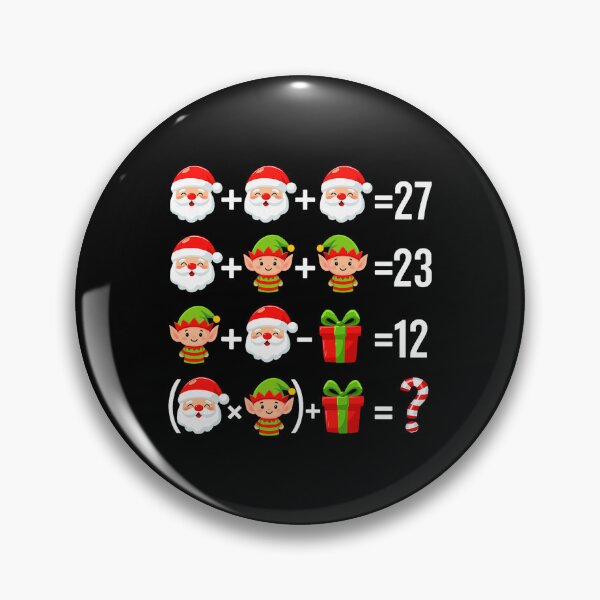 Item preview, Cute Santa Math Puzzle Winter Holiday  designed and sold by ajifujpost.