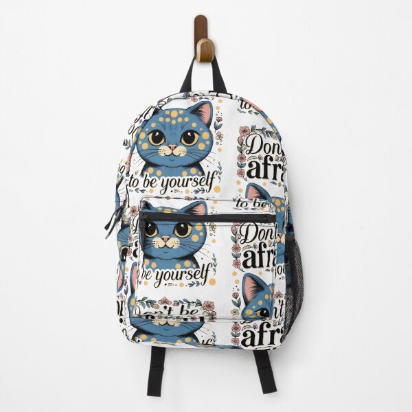Item preview, Blue Cat "Don't be afraid to be yourself" designed and sold by Artquinox.