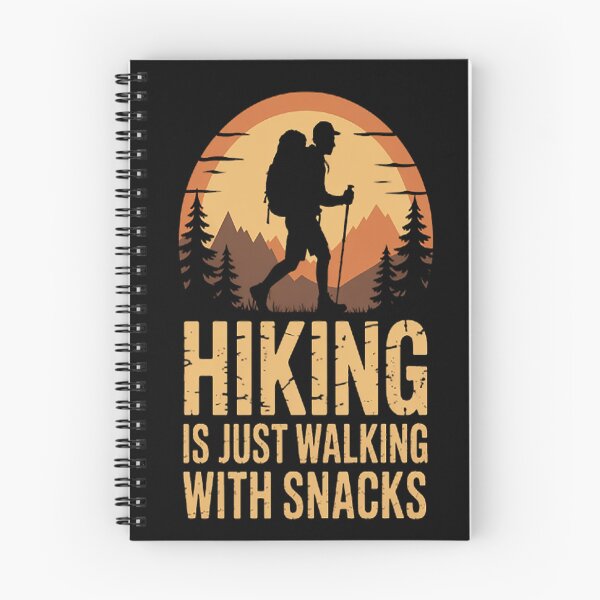 Item preview, Hiking is Just Walking With Snacks Snack Lover Hikers designed and sold by LacostCarl.