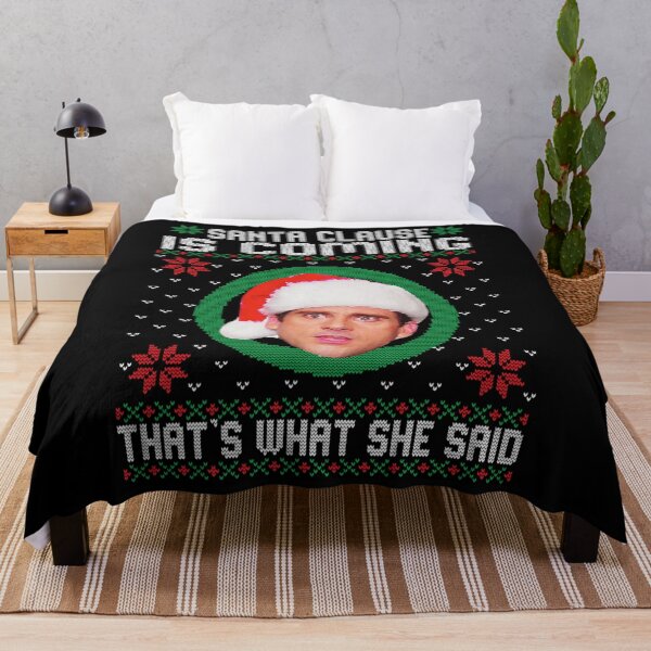 Item preview, Michael Scott Santa Clause Is Coming Thats What She Said designed and sold by Anjntic436.