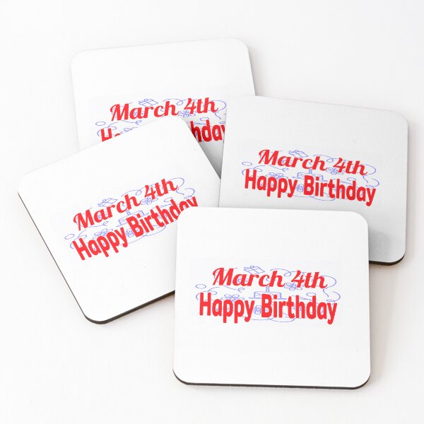 Item preview, March 4th, Happy birthday  designed and sold by Sujinthaiart.