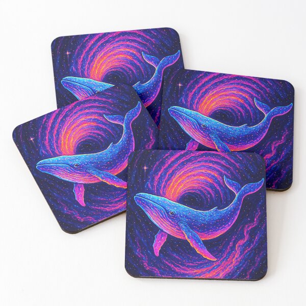 Item preview, Cosmic Whale – Neon Spiral Galaxy Art designed and sold by Expl0rer.