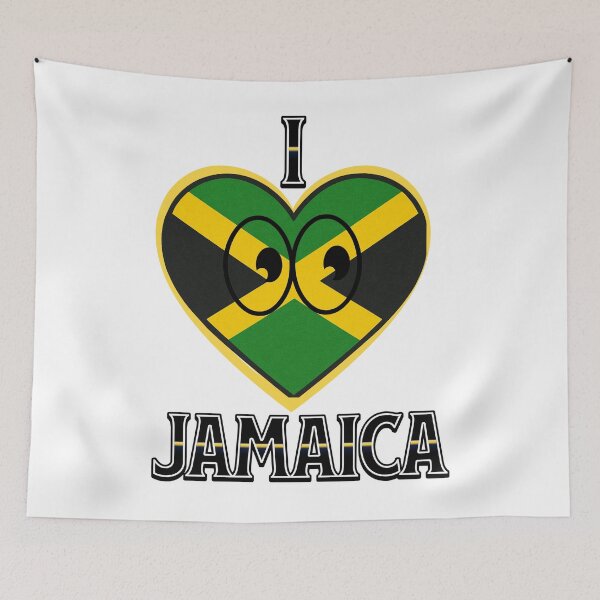 Item preview, I Love Jamaica Heart  designed and sold by freshwear design.