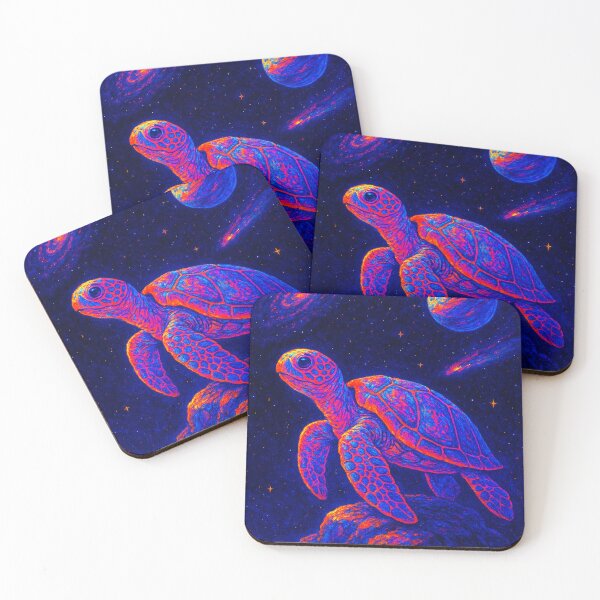 Item preview, Cosmic Turtle – Trippy Space Creature Art designed and sold by WARD 13.