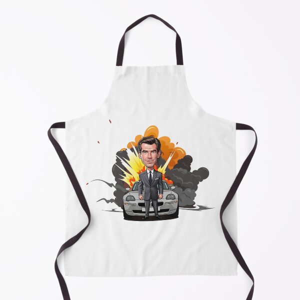 Item preview, Caricature of Pierce Brosnan in action designed and sold by vectorlove.