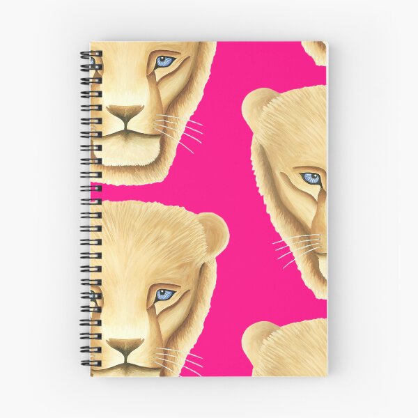 Item preview, Lion head portrait design candy pink background big cat unique gift present artwork designed and sold by Arniesart85.