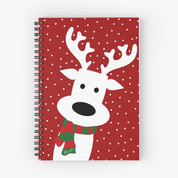 Item preview, Reindeer in a snowy day (red) designed and sold by AbsentisDesigns.