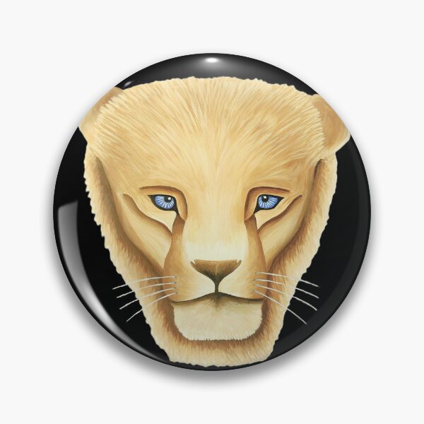Item preview, Lion head portrait design black background big cat unique gift present artwork designed and sold by Arniesart85.