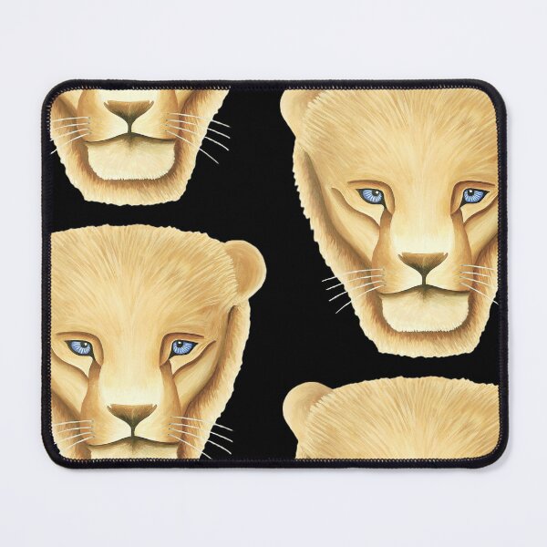 Item preview, Lion head portrait design black background big cat unique gift present artwork designed and sold by Arniesart85.