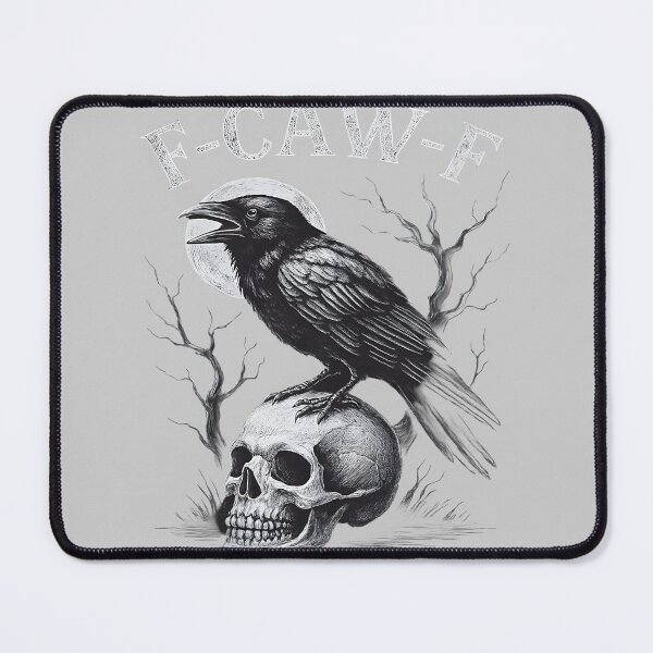 Item preview, F-Caw-F Black Crow Bird Retro Vintage Gothic Moon designed and sold by mjohnson9.