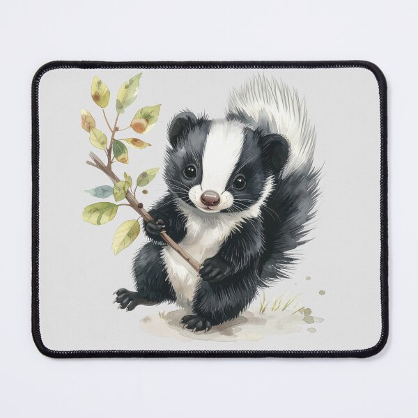 Item preview, Skunk playing with a branch designed and sold by LiskoDesign.