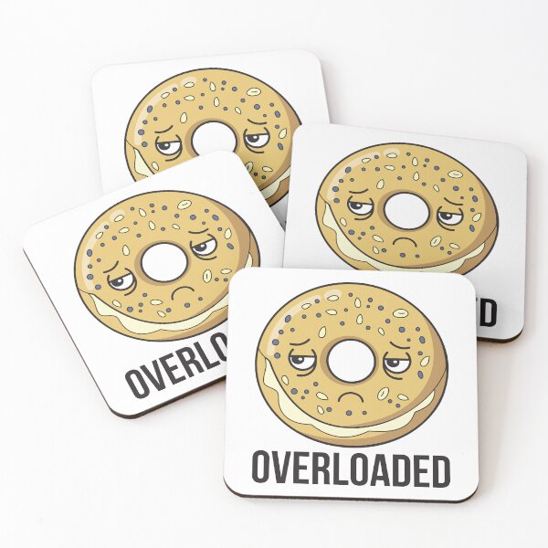 Item preview, Overloaded Everything Bagel Sticker | Funny Anxiety Food Pun Humor designed and sold by STEAM & DREAM.