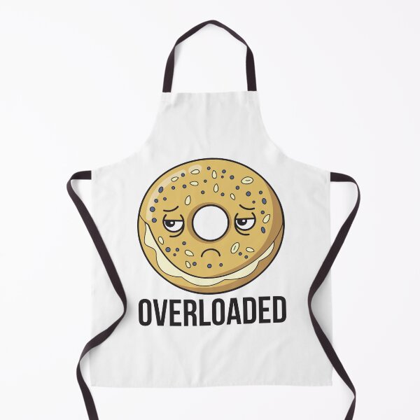 Item preview, Overloaded Everything Bagel Sticker | Funny Anxiety Food Pun Humor designed and sold by STEAM & DREAM.