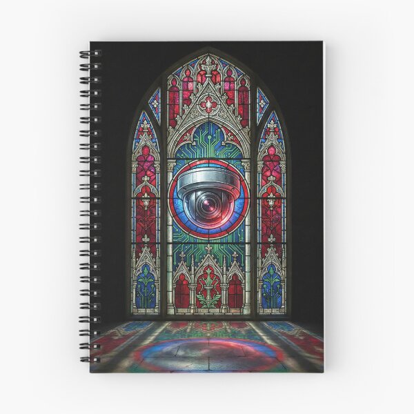Item preview, Gothic Stained Glass Surveillance Art designed and sold by SavinMercantile.
