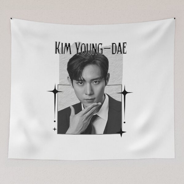 Item preview, Kim Young-dae Korean actor Kdrama fanart Entertainment Asian actor Scrapbook Collage Cozy Y2K Vintage Design designed and sold by HELL0WBELLO.