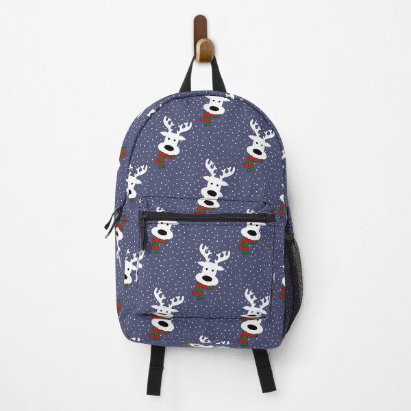 Item preview, Reindeer in a snowy day (blue) designed and sold by AbsentisDesigns.