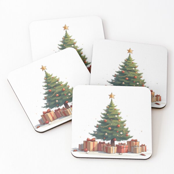 Aperçu de l'œuvre Sapin de Noël magique et cadeaux créée et vendue par NUMBER FOUR.