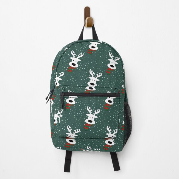 Item preview, Reindeer in a snowy day (green) designed and sold by AbsentisDesigns.