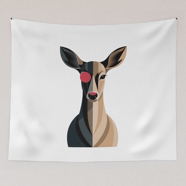 Item preview, Geometric Deer Art Deco Print designed and sold by Selirnoop.