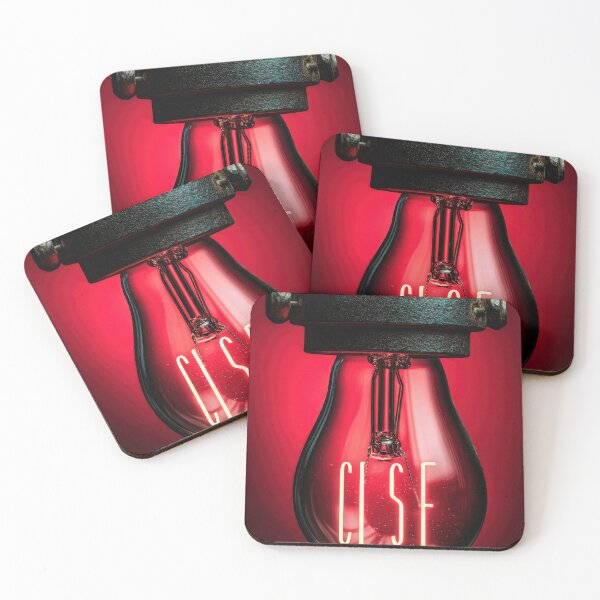 Item preview, CopNeon “CLOSE” Sign Inside Light Bulb – Modern Red Glow Aesthetic designed and sold by Grafititee.