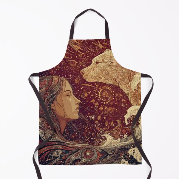 Item preview, Cosmic Bear Spirit Animal & Divine Feminine – Mystical Water & Star Art designed and sold by Alaska Magick.