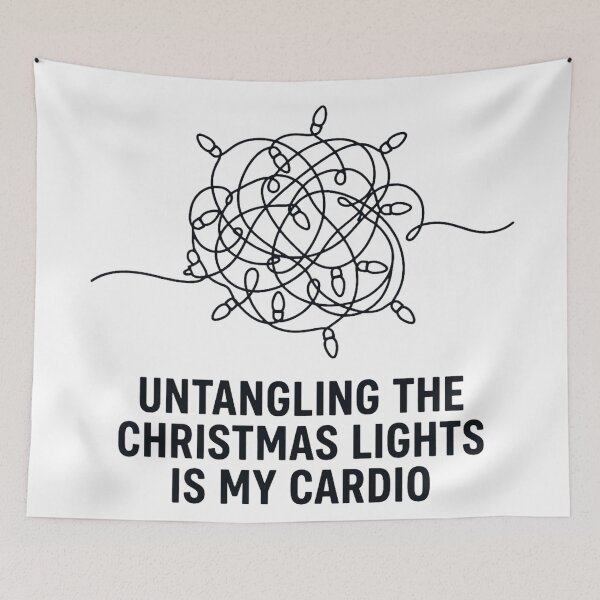 Item preview, Holiday Cardio: Tangled Christmas Lights designed and sold by Aeboz Studio.