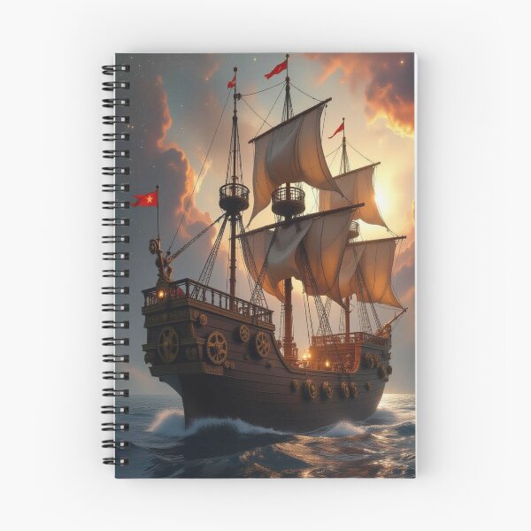 Item preview, Majestic Sailing Ship at Sunset – Romance, adventure & golden light on the open sea designed and sold by FotoworldEdel.